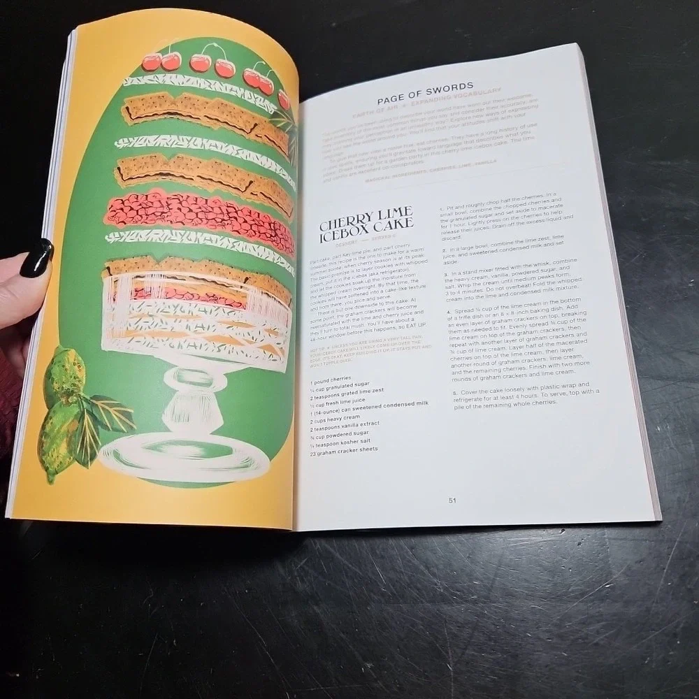 DIVINE YOUR DINNER A Cookbook for Using Tarot as Your Guide to Magical Meals NEW